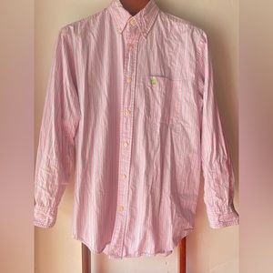 Duck Head Jeans Company M Button Down‎ Vintage Pink and Mint Green